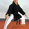 Chaqueta kimono karate-gui Kamikaze BASIC NEGRO para kárate - Negro