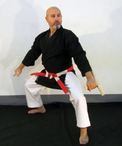 Kimono Kamikaze KOBUDO Chaqueta Negra only-kokutsu-dachi-tonfa