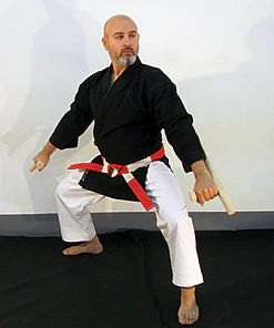 Kimono Kamikaze KOBUDO Chaqueta Negra only-kokutsu-dachi-tonfa
