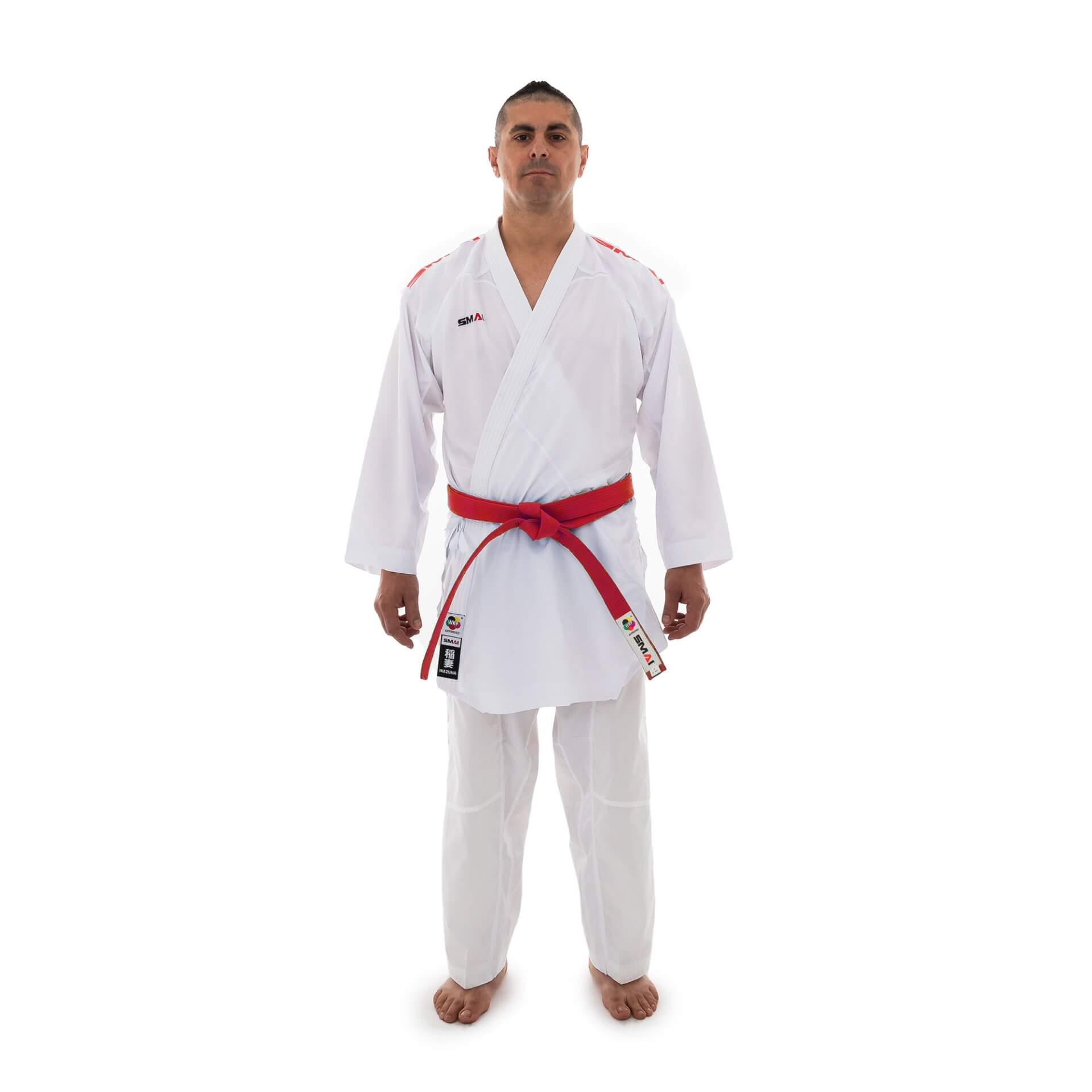 Paquete Kimono Inazuma Kumite SMAI - WKF 5 kimono-kumite-inazuma-pack-smai-wkf-rojo