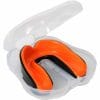 protector bucal-karate-gel-budo-lucha-negro-naranja-caja