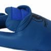 protector-de-pie-de-karate-desmontable-pu-budo-lucha-azul-protector-de-espinilla-velcro-sujeción