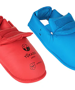 protector de pies-karate-tokaido-rojo-azul-wkf-nuevo