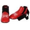 protector de pie-negro-full-contact-budo-fight-rojo