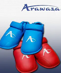 Protectores de pies de kárate ARAWAZA - azules o rojos