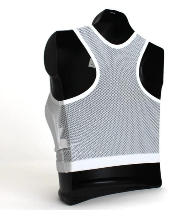 Protector pectoral femenino SMAI - WKF 4 protege-poitrine-femme-smai-wkf-dos