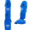 Protector de espinillas y pies de kárate Punok - azul o rojo - WKF 12 karate-punok-shin-y-pies-protectores-azul