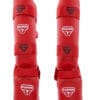 Protector de espinillas y pies de kárate Punok - azul o rojo - WKF 14 karate-punok-shin-y-pies-protectores-rojo