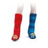 Protectores de espinillas y pies Noris Karate Contact - azul o rojo