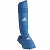 Espinilleras y protectores de pies Adidas para kárate - azul, rojo - WKF 9 adidas-66135d-protector-pie-movible-guarda-espinilla-azul