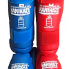 Espinilleras y Protectores de pies Kamikaze - azul o rojo