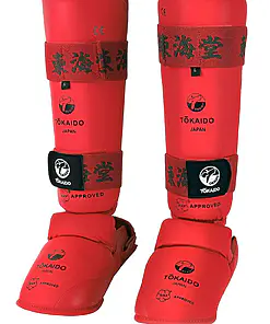 TOKAIDO Kanji karate espinilleras y protectores de pies WKF Aprobado