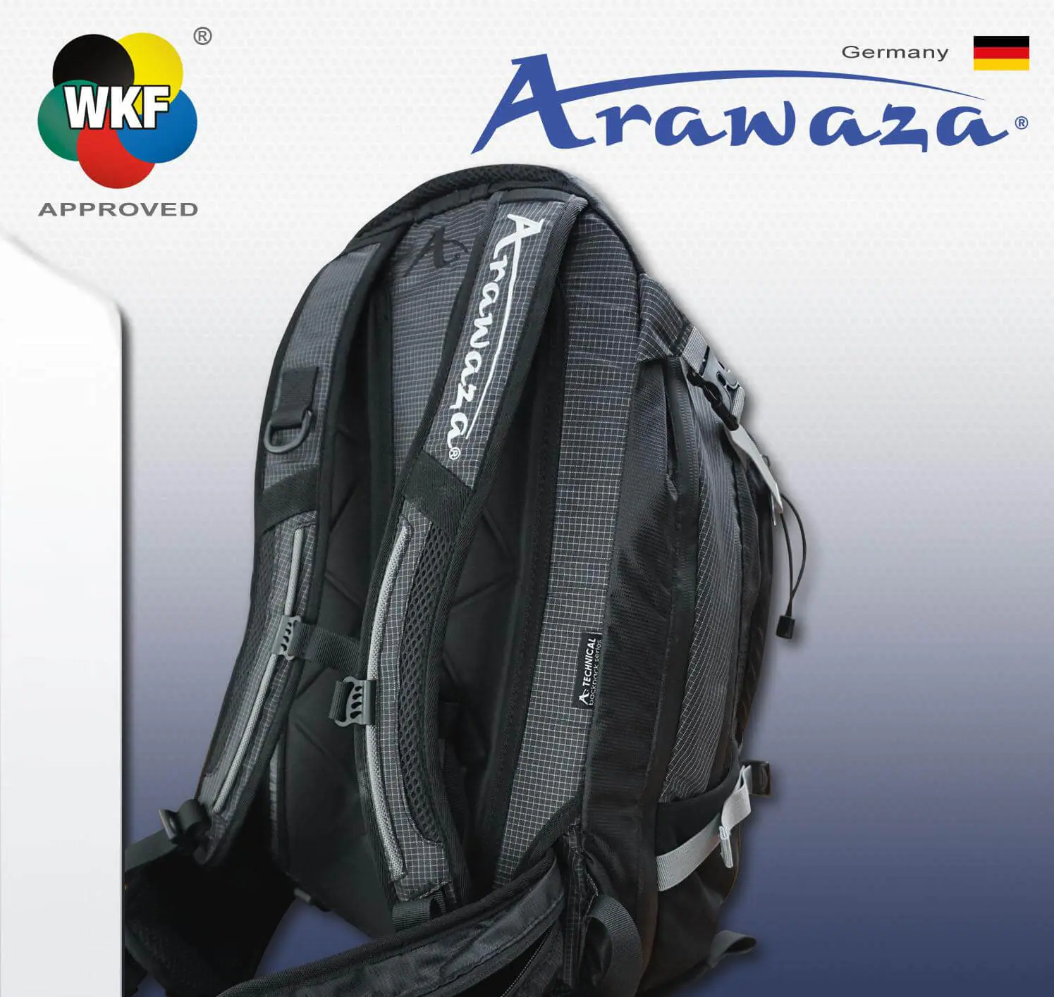 Mochila ARAWAZA Allround - Versátil 5 mochila-polivalente-negra-arawaza