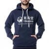 sweat a capuche tokaido athletic bleu