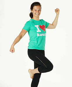 Camiseta I Love Karate Verde - SEISHIN INTERNATIONAL