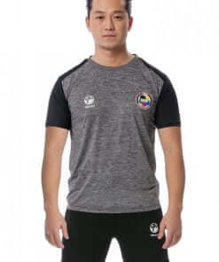 Camiseta Tokaido Team WKF para hombre gris cara negra